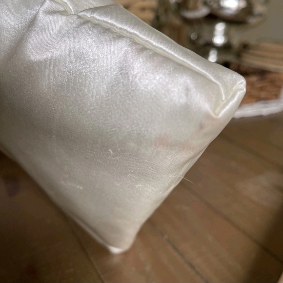 COCO Mademoiselle Satin Cosmetic Pouch - Ivory - Picture 8 of 10